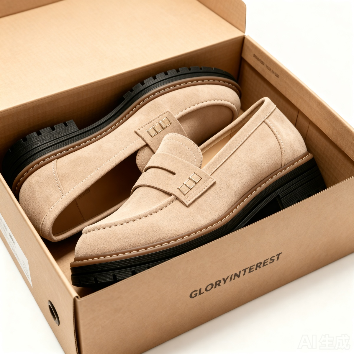 Gloryinterest Womens Loafers Slip On Casual Chunky Platform Heel Loafers Classic Penny Dressy Comfy Business Work Shoes